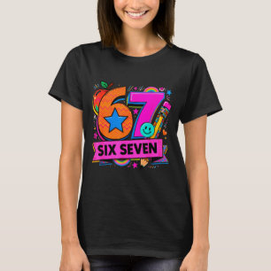 67 Days School 67 Six Seven Funny 67 Teachers Stud T-Shirt
