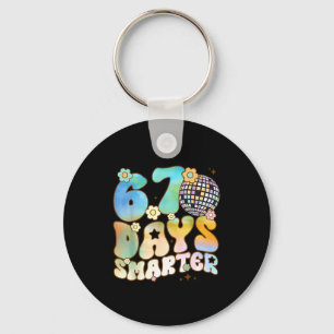 67 Days Smarter 67 Days School Teacher Students Me Keychain