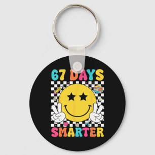 67 Days Smarter 67 Meme 6 7 Numbers Six Seven Teac Keychain