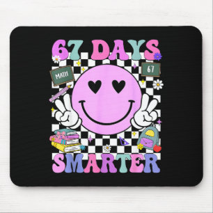 67 Days Smarter 67th Day Of School 6 7 Meme Teache Mouse Pad