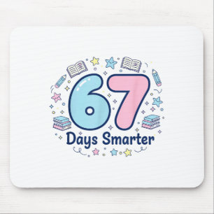 67 Days Smarter 67th Day Of School For Teacher Boy Mouse Pad