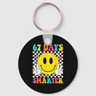 67 Days Smarter Funny Six Seven 6 7 Meme Gen Alpha Keychain
