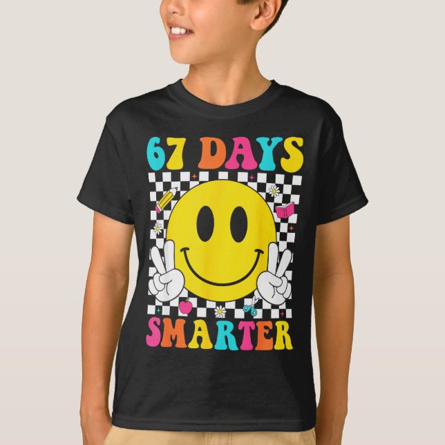 67 Days Smarter Funny Six Seven 6 7 Meme Gen Alpha T-Shirt (Front)