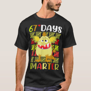 67 Days Smarter Little Monster 67th Day School Gir T-Shirt