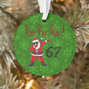 67 Décoration de Noël Santa en dabbing