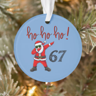 67 Décoration de Noël Santa en dabbing