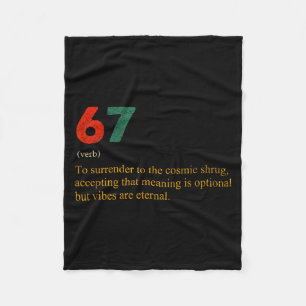 67 Definition Meme Number 67 Is The New 42 Six Sev Fleece Blanket
