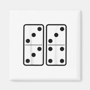 67 Domino Six Seven Tiles Meme Retro Gamer Vintage Magnet