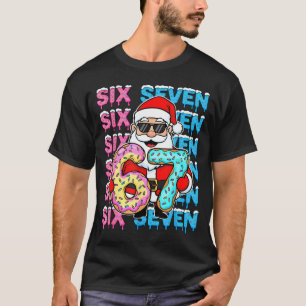 67 Donut Christmas Funny Six Seven Meme Santa Kids T-Shirt