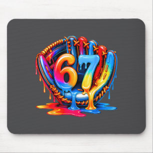 67 Drip Baseball Life Style 101 Apparel Youth Drip Mouse Pad