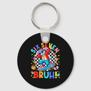 67 easter day six seven bruh rabbit bunny dabbing keychain