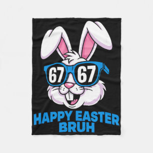 67 Easter- Funny Easter Gen Alpha Six Seven Easter Fleece Blanket