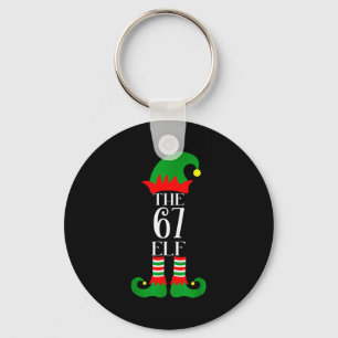 67 Elf Christmas Costume Pajama 67 Meme Gen Alpha  Keychain