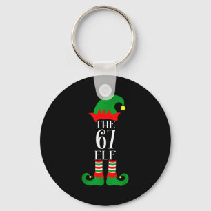 67 Elf Christmas Costume Pajama 67 Meme Gen Alpha Keychain