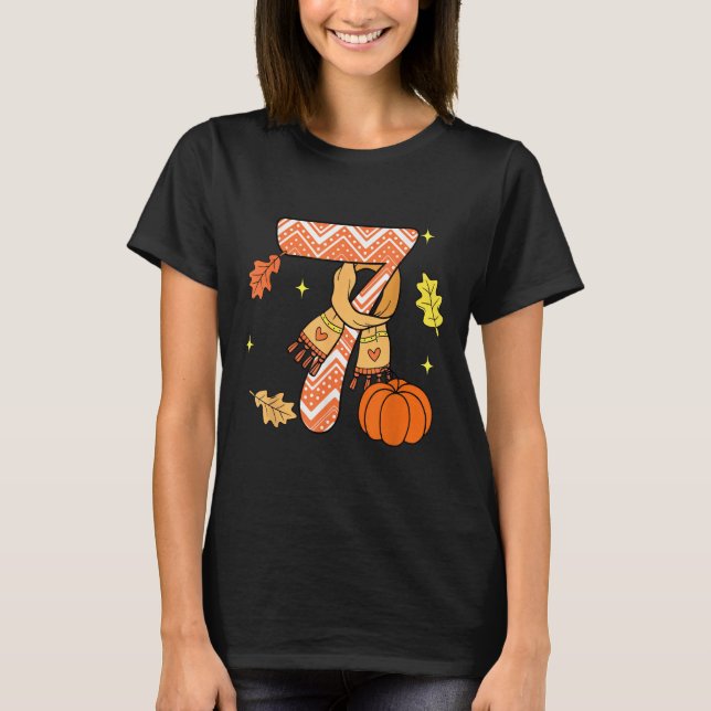 67 Fall Autumn Pumpkin Meme Funny Six Seven  T-Shirt (Front)
