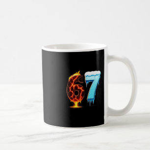 67 Fire Ice Number Six Seven Meme 67 Alpha Slang  Coffee Mug