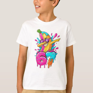 67 Funny Baseball Dabbing Banana 6 7 Dripping Ice T-Shirt