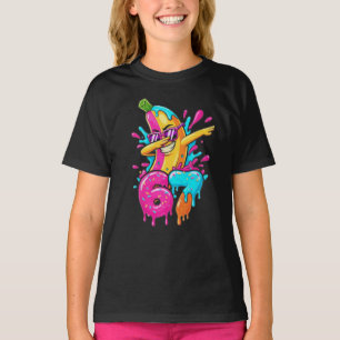 67 Funny Baseball Dabbing Banana 6 7 Dripping Ice T-Shirt
