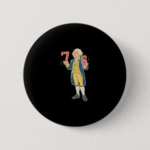 67 Funny George Washington Meme Six Seven Gen Alph 2 Inch Round Button