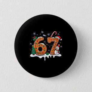 67 Funny Gingerbread Christmas Cookie Men Women 67 2 Inch Round Button