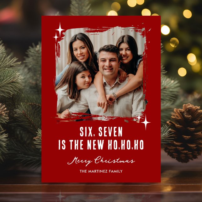 67 Funny Ho Ho Ho Photo Christmas Holiday Card (Creator Uploaded)