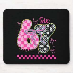 67 Funny Meme Filled With Hearts Six Seven Valenti Mouse Pad