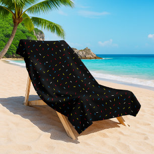 67 Funny Meme Ice Cream Six Seven Gen Alpha Beach Towel