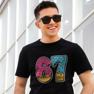 67 Funny Meme Ice Cream Six Seven Gen Alpha T-Shirt