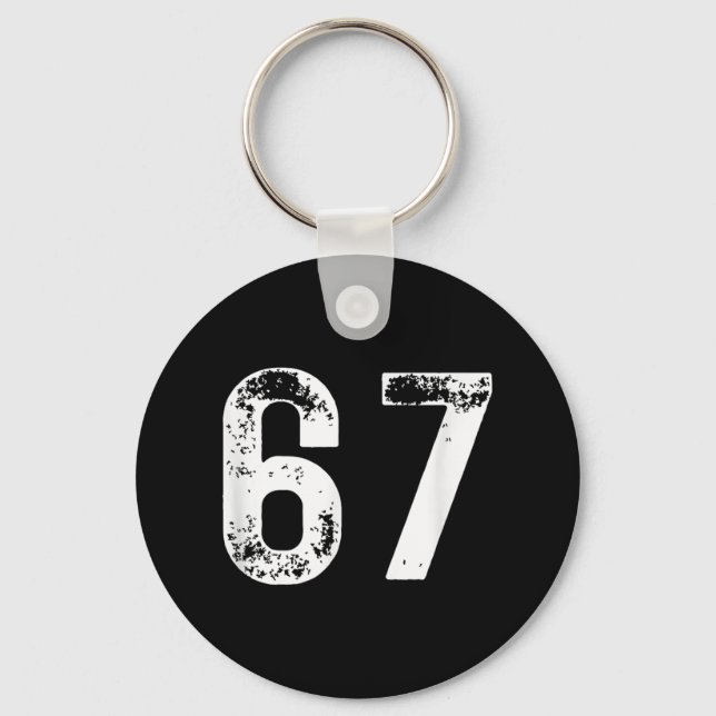 67 - Funny Meme  Keychain (Front)