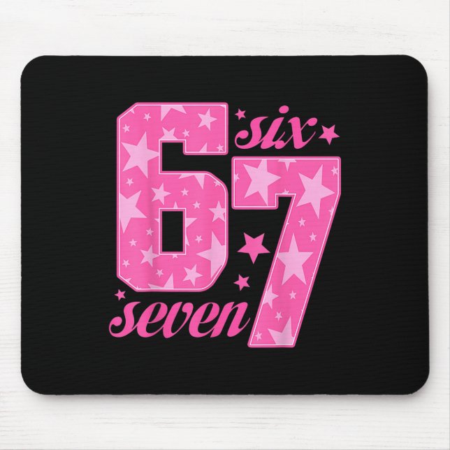 67 Funny Meme Pink Girl  Mouse Pad (Front)
