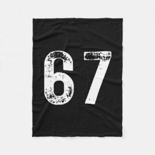 67 - Funny Meme Pullover Hoodie Fleece Blanket