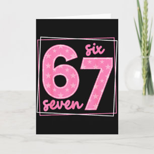 67 Funny Number 67 Birthday Meme Card