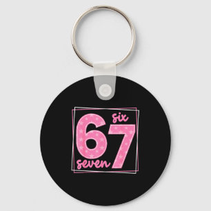 67 Funny Number 67 Birthday Meme  Keychain