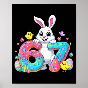 67 Funny Six Seven Gen Meme Cute Rabbit Bunny East Poster