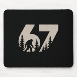 67 Funny Six Seven Meme Bigfoot Gen Alpha Slang Te Mouse Pad