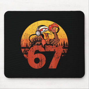 67 Funny Turkey Thanksgiving Gym Fitness Workout S Mouse Pad