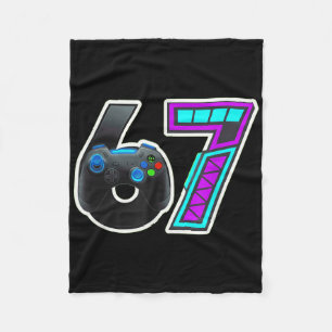 67 Gamer Console Controller Design Fleece Blanket