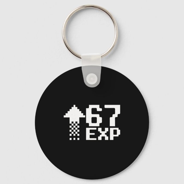 67 Gaming Kids Drip Meme Funny Six Seven Gen Alpha Keychain (Front)