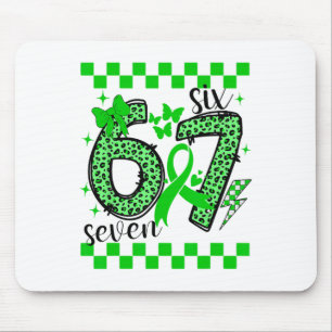 67 Green Ribbon Lymphedema Scoliosis Liver Cancer Mouse Pad