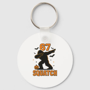 67 Halloween Bigfoot Six Seven Sasquatch Brainrot  Keychain