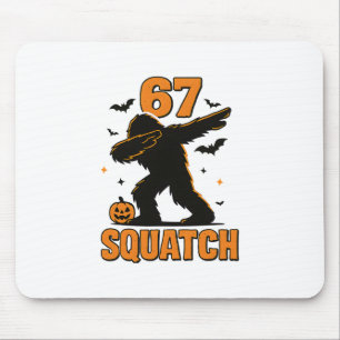 67 Halloween Bigfoot Six Seven Sasquatch Brainrot  Mouse Pad