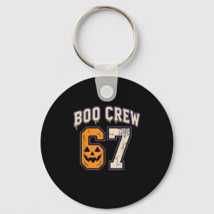 67 Halloween Boo Crew Sports Jersey Brainrot Meme  Keychain