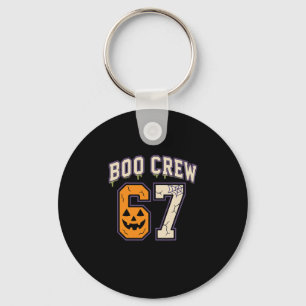 67 Halloween Boo Crew Sports Jersey Brainrot Meme  Keychain