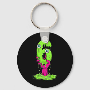 67 Halloween Costume Funny Number 6 Six Meme For G Keychain