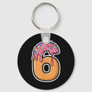 67 Halloween Costume Matching Number 6 Melting Ice Keychain