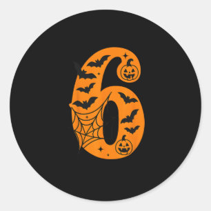67 Halloween Matching Twin Boys Girls Brothers Sis Classic Round Sticker