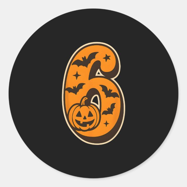 67 Halloween Matching Twin Boys Girls Brothers Sis Classic Round Sticker (Front)