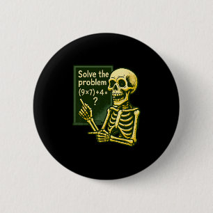 67 Halloween Math Funny Six Seven Meme Brainrot Sk 2 Inch Round Button