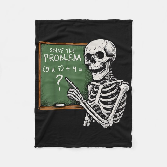67 Halloween Math Funny Six Seven Meme Brainrot Sk Fleece Blanket (Front)