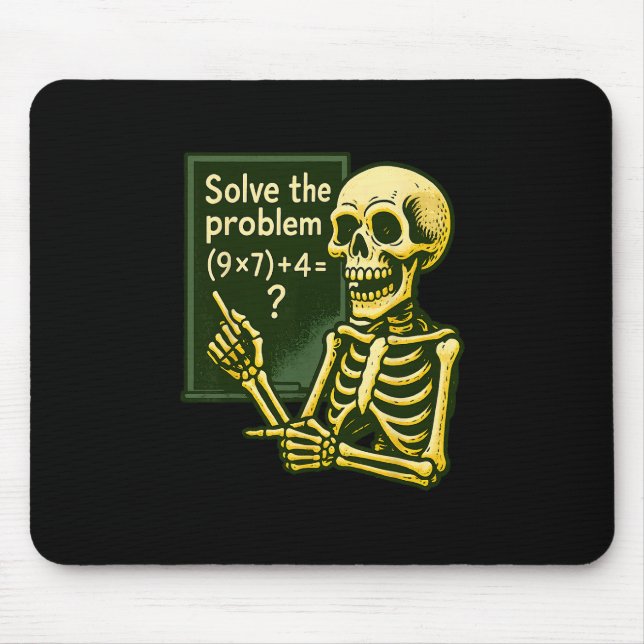 67 Halloween Math Funny Six Seven Meme Brainrot Sk Mouse Pad (Front)